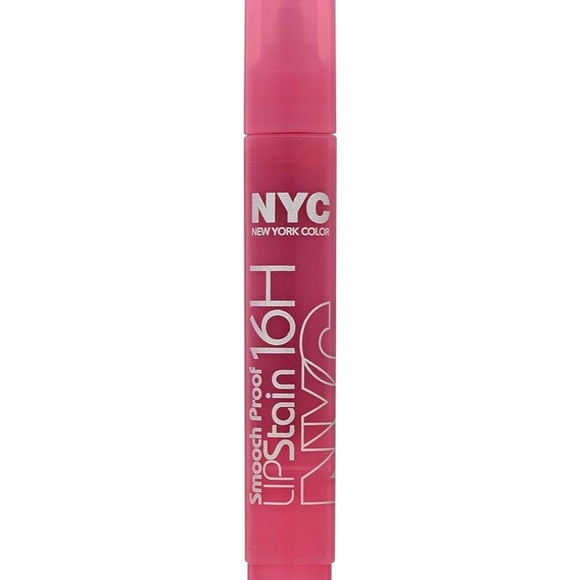 NYC NEW YORK COLOR SMOOCH PROOF LIP STAIN 16h Persistent Pink 490 SEALED - Picture 3 of 3